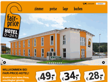 Tablet Screenshot of fairpricehotel.at